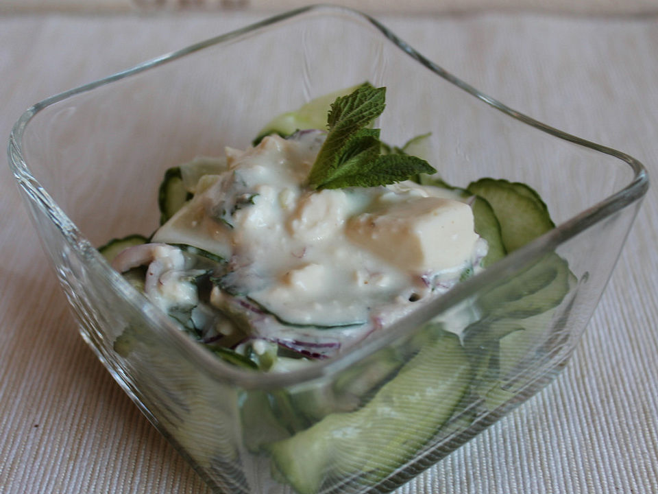Gurken-Minze-Salat von Naschkätzchen1205| Chefkoch