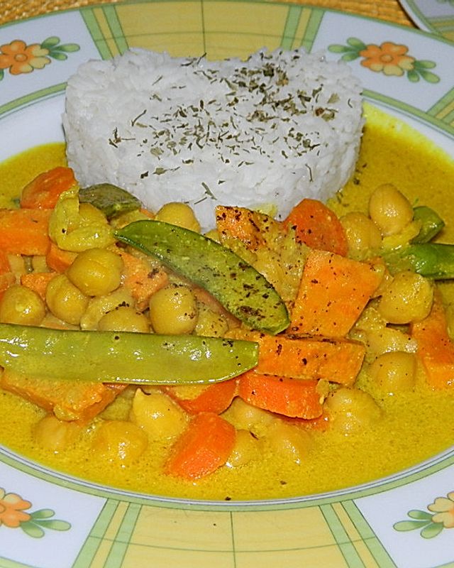 Indisches Süßkartoffel-Curry