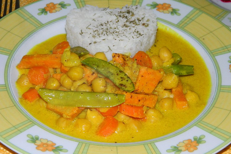 Indisches Süßkartoffel-Curry