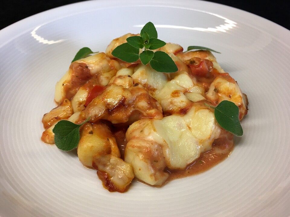 Gnocchi-Auflauf mit Tomaten und Paprika von SarahNied| Chefkoch