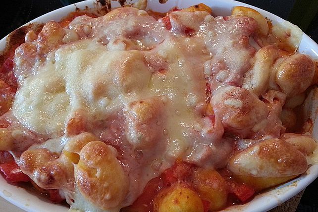 Gnocchi-Auflauf mit Tomaten und Paprika von SarahNied| Chefkoch