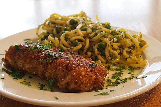 Knusperfisch mit Kräuternudeln von cschoenbrodt| Chefkoch
