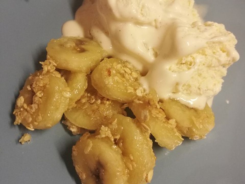 Karamellisierte Banane mit Vanilleeis von KattiKat| Chefkoch