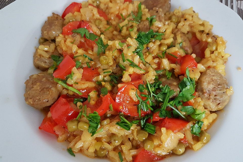 Wurst - Paprika - Paella