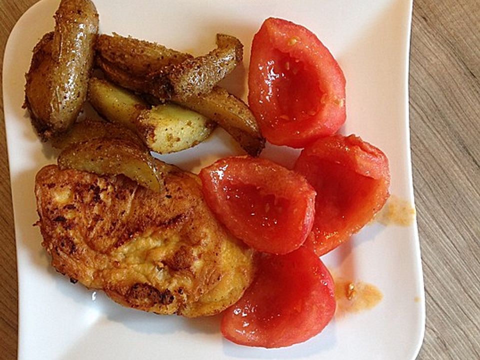 Parmesanschnitzel mit Tomatengemüse von ErikaSchmid| Chefkoch