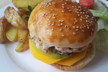 Mango-Lachs-Burger