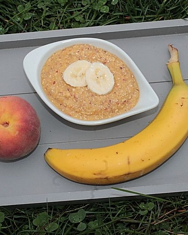 Bananen-Pfirsich-Brei