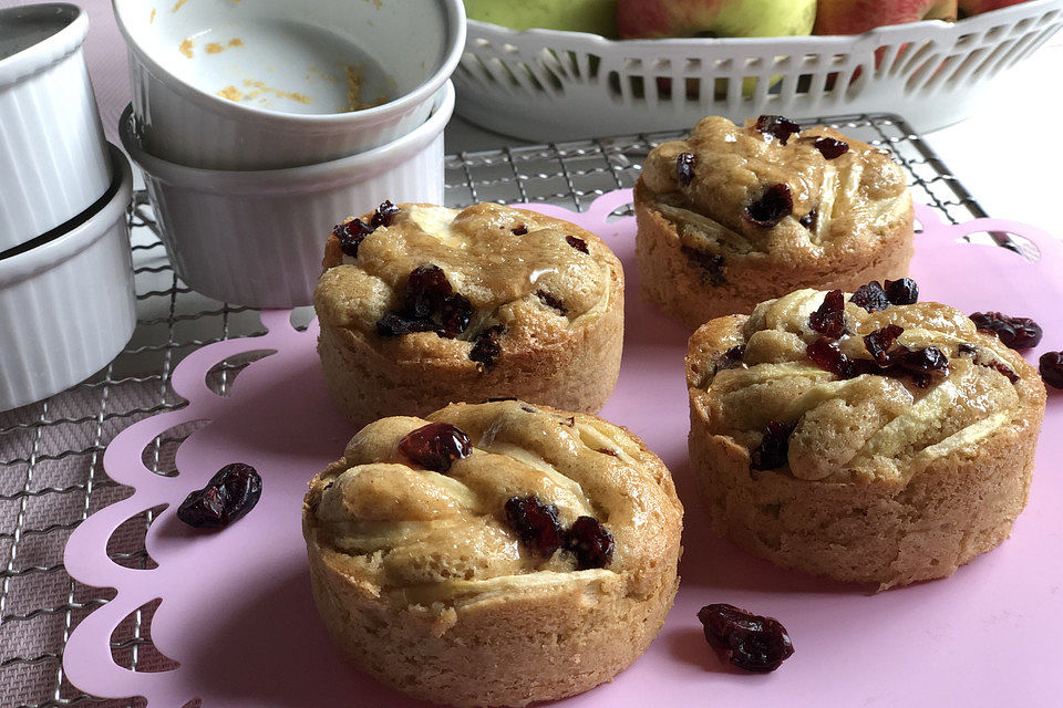 Apfel-Cranberry-Törtchen