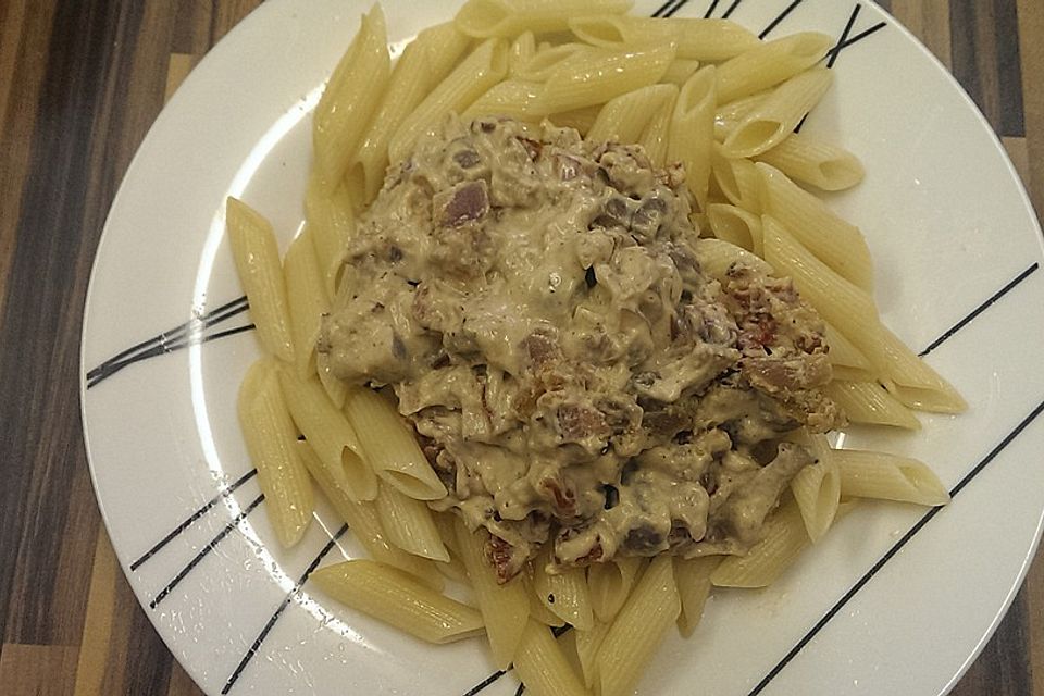 Champignon-Speck-Sauce