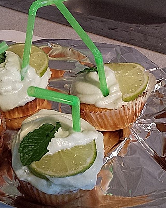 Hugo Cupcakes mit Limette