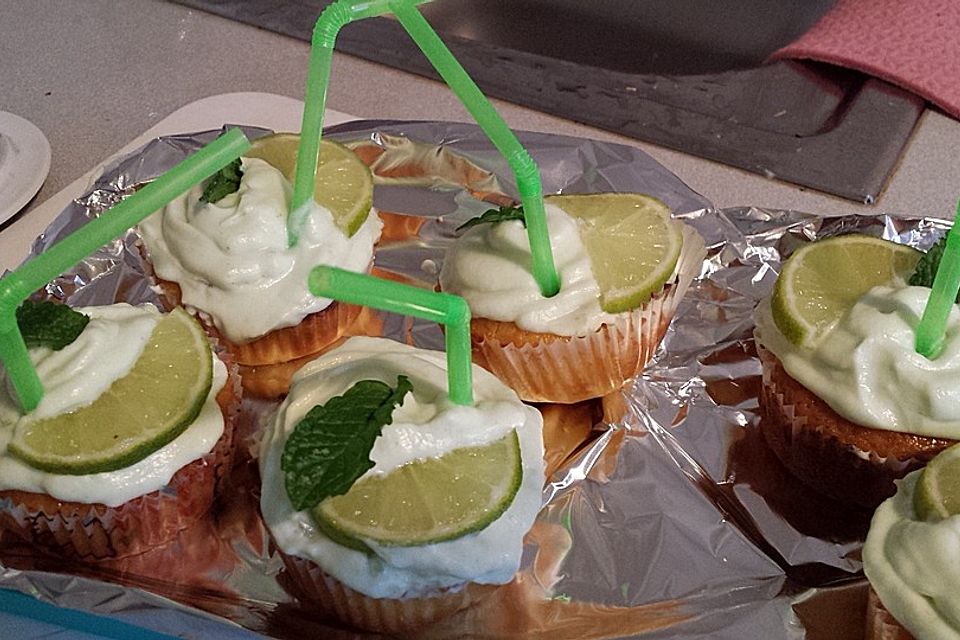 Hugo Cupcakes mit Limette