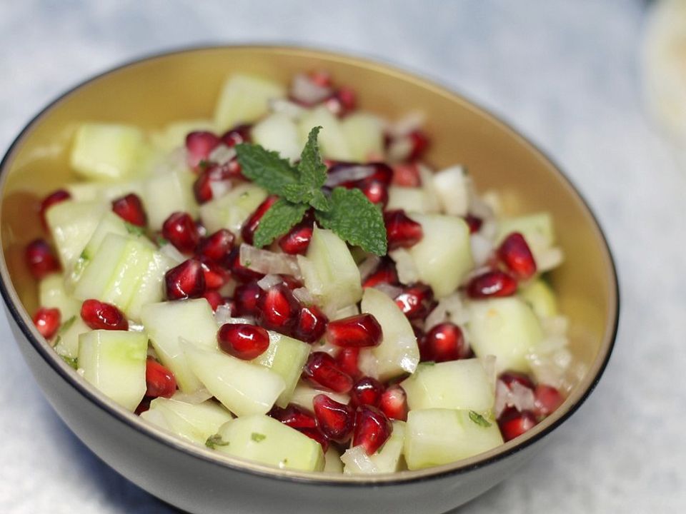 Persischer Granatapfel-Gurkensalat von estesta | Chefkoch
