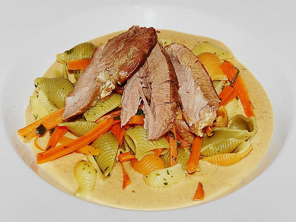 Putenkeule auf Tagliatelle mit Möhren von keksle| Chefkoch