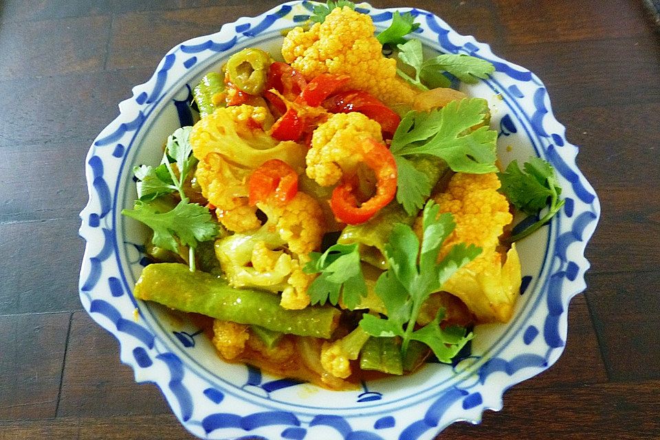 Thailändisches Blumenkohlcurry