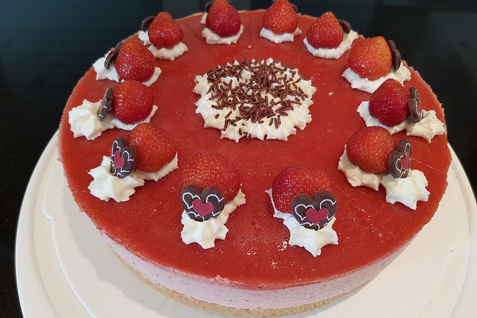 Erdbeerkuchen "Rosa Wolke"