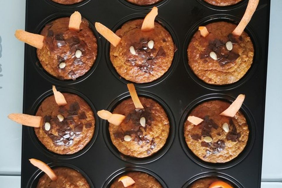 Karotten-Joghurt-Vollkorn-Muffins