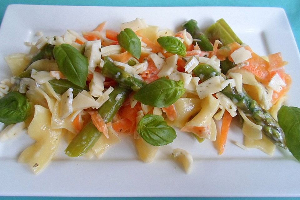 Möhren-Spargel-Tagliatelle