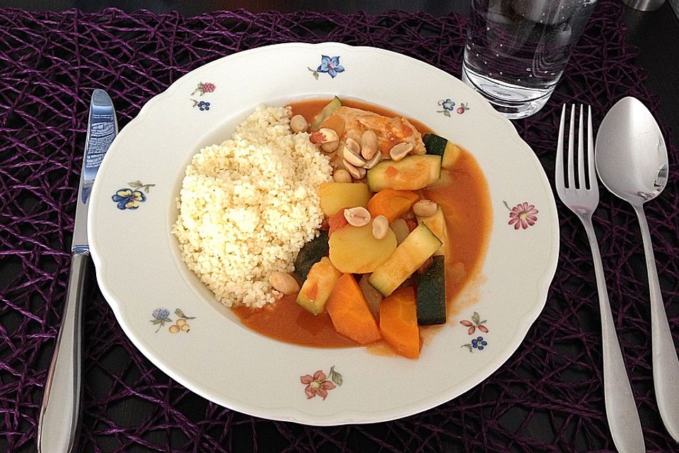 Couscous mit Hähnchen und Gemüse