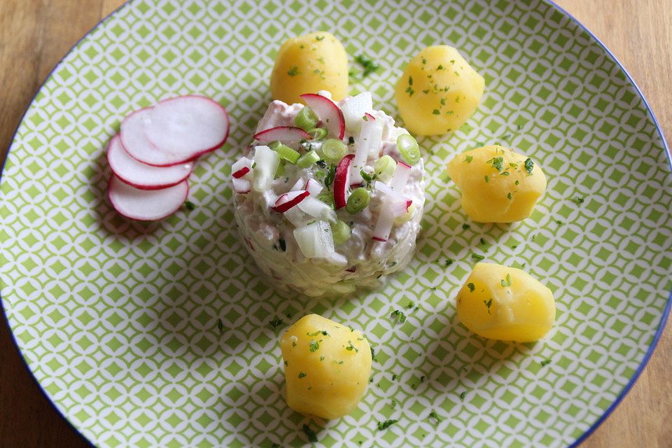 Sommerlicher Hüttenkäsesalat