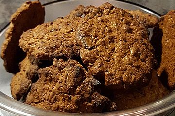 Schokoladige Hafercookies