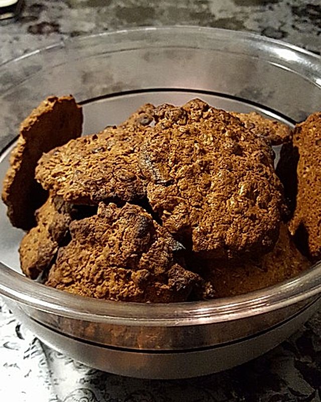 Schokoladige Hafercookies