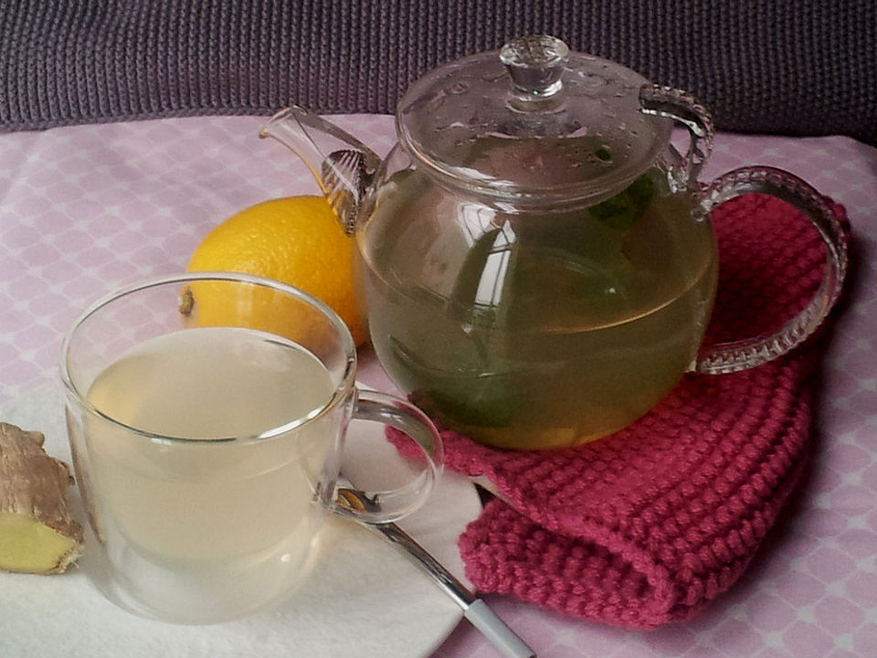 Frischer Tee mit Ingwer, Zitrone und Minze von lea_marie_| Chefkoch