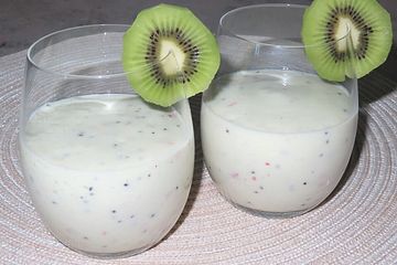 Apfel-Kiwi-Quarksmoothie von Spirale| Chefkoch