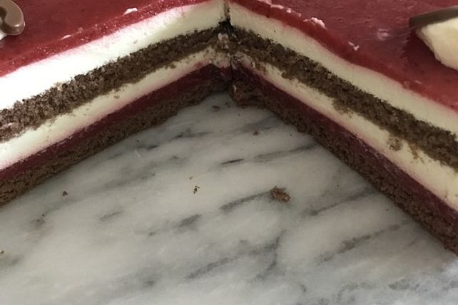 Erdbeer-Vanille-Joghurttorte von sabse15| Chefkoch