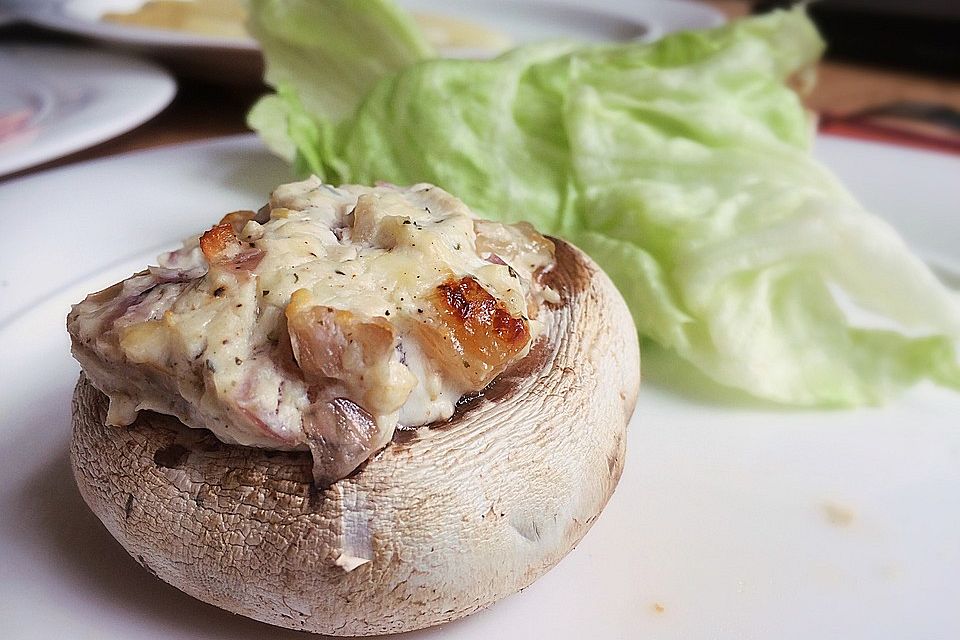 Champignons gefüllt mit Feta