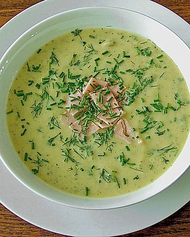 Zucchini - Käse Suppe