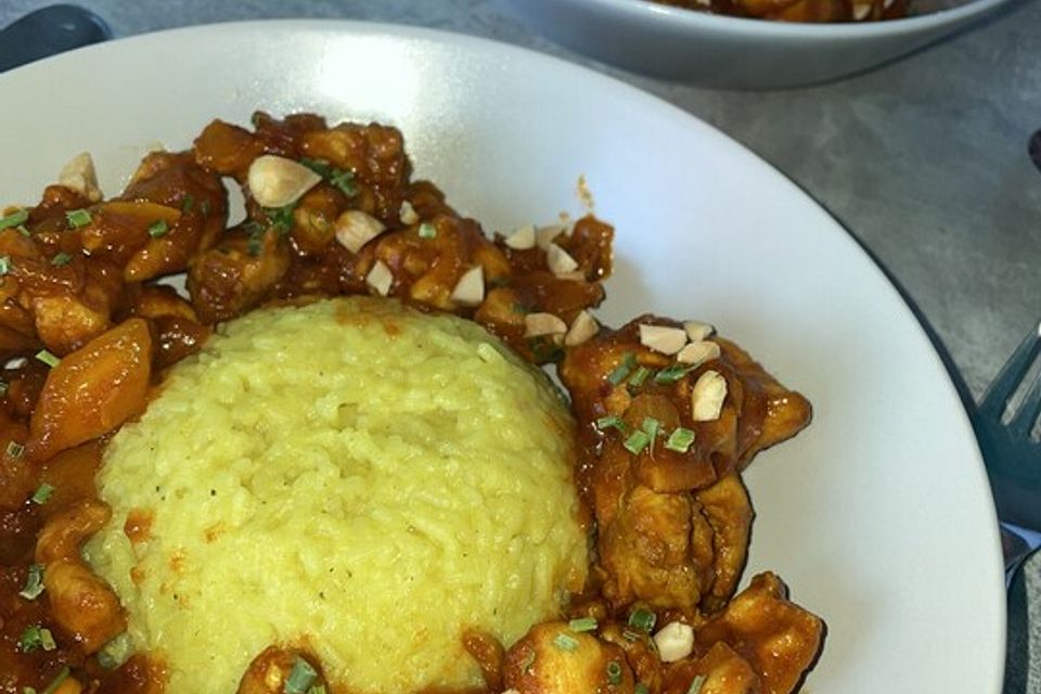 Crunchy Mango-Curry mit Hähnchen