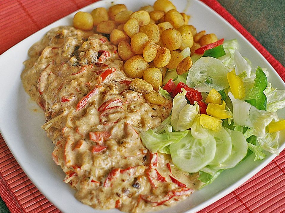 Zwiebel Sahne Schnitzel Sehr Einfach Von Witkia Chefkoch