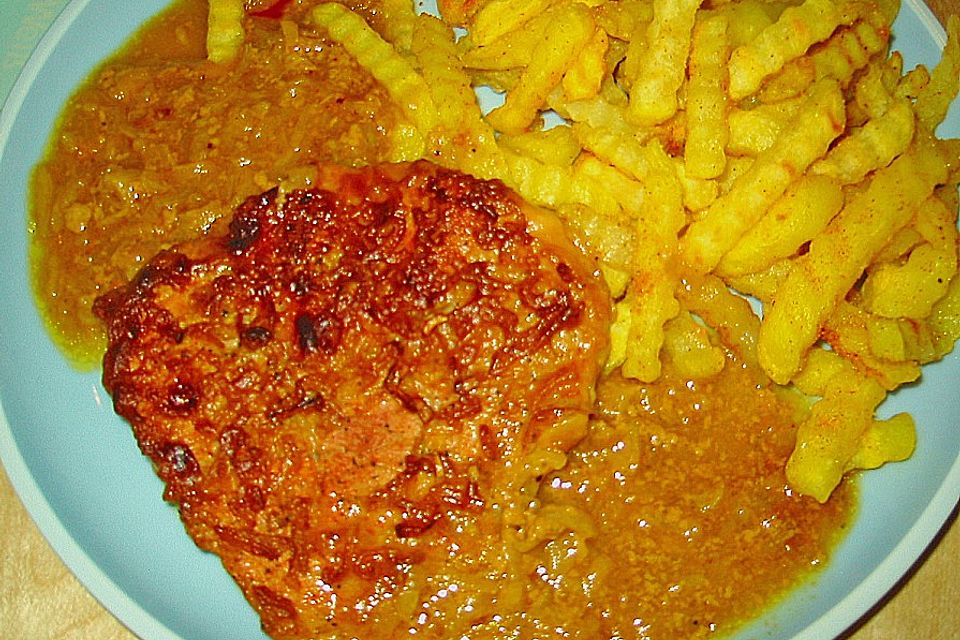 Zwiebel - Sahne Schnitzel, sehr einfach