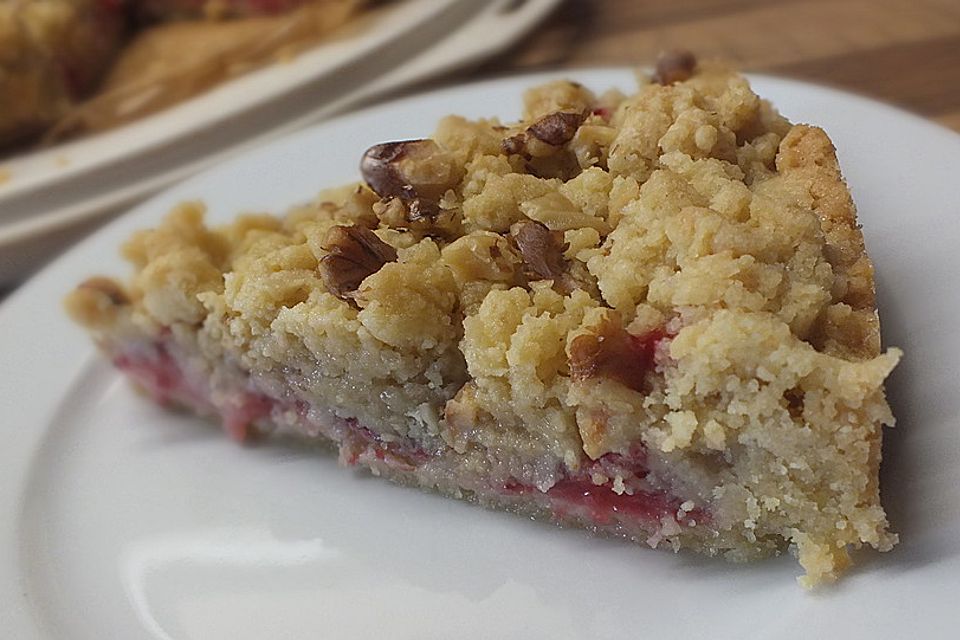 Streuselkuchen mit Erdbeeren