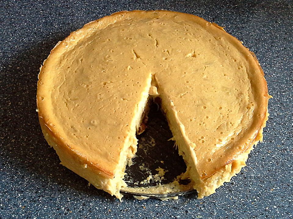 Rhabarber-Käsekuchen mit Rosinen ohne Boden von Bianca2608| Chefkoch