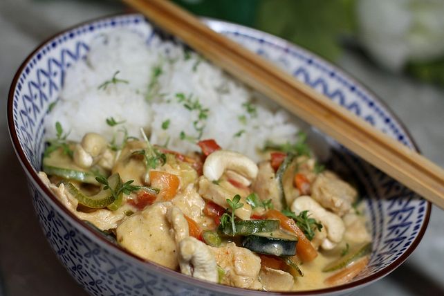 Thai Kokosnuss Gem Se H Hnchen Curry Von Crini Chefkoch