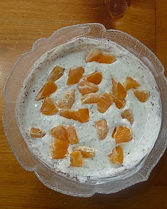 Frühstücks Stracciatella-Quark mit Orangen