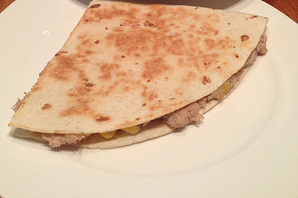 Thunfisch-Mais-Quesadillas