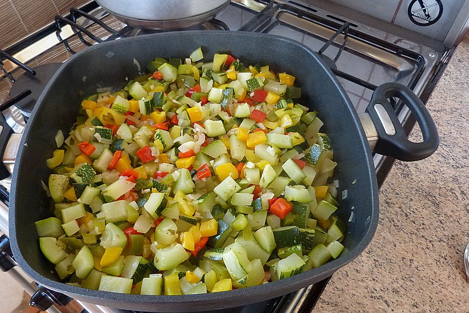 krümeltigers Zucchini-Paprika-Gemüse