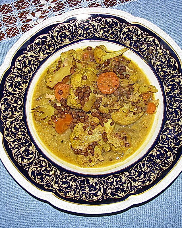 Blumenkohl-Linsen-Curry