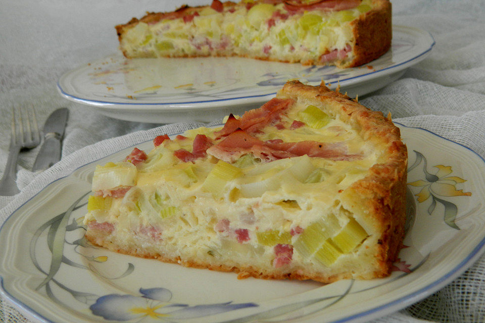 Lauch-Schinken-Kuchen