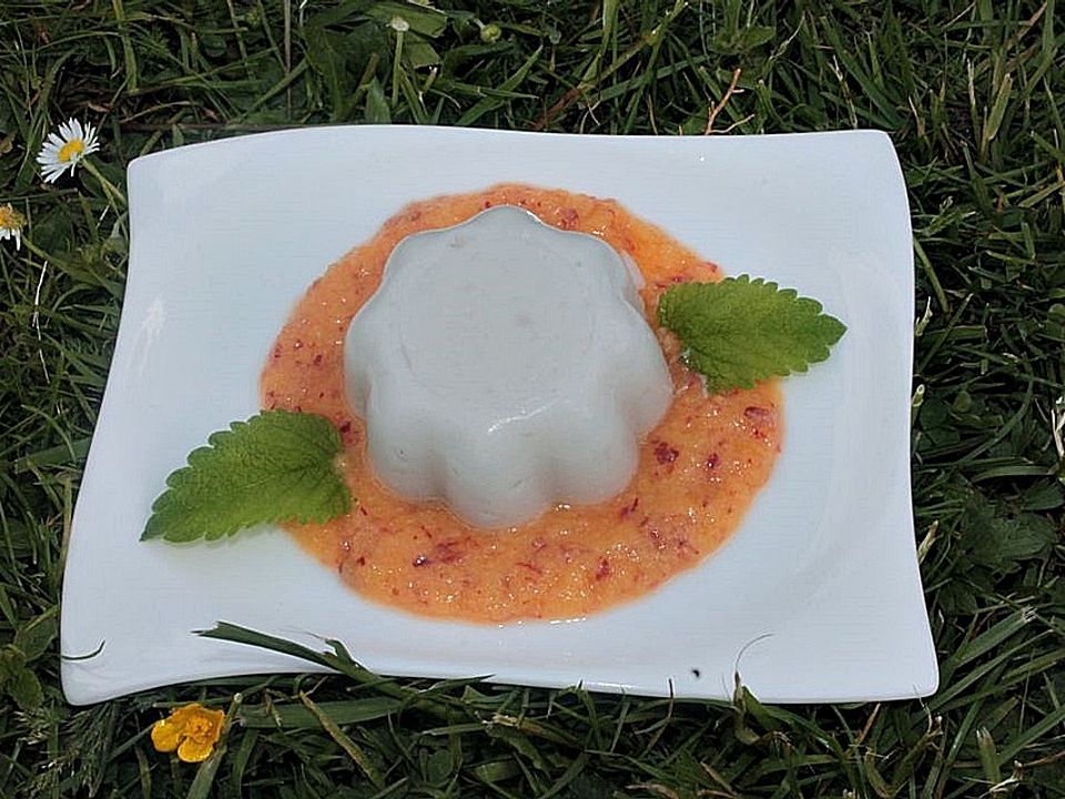 Kokospudding mit Pfirsichspiegel von patty89| Chefkoch