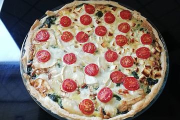 Quiche Mit Spinat Feta Tomaten Und Pinienkernen Von Shelly We Chefkoch