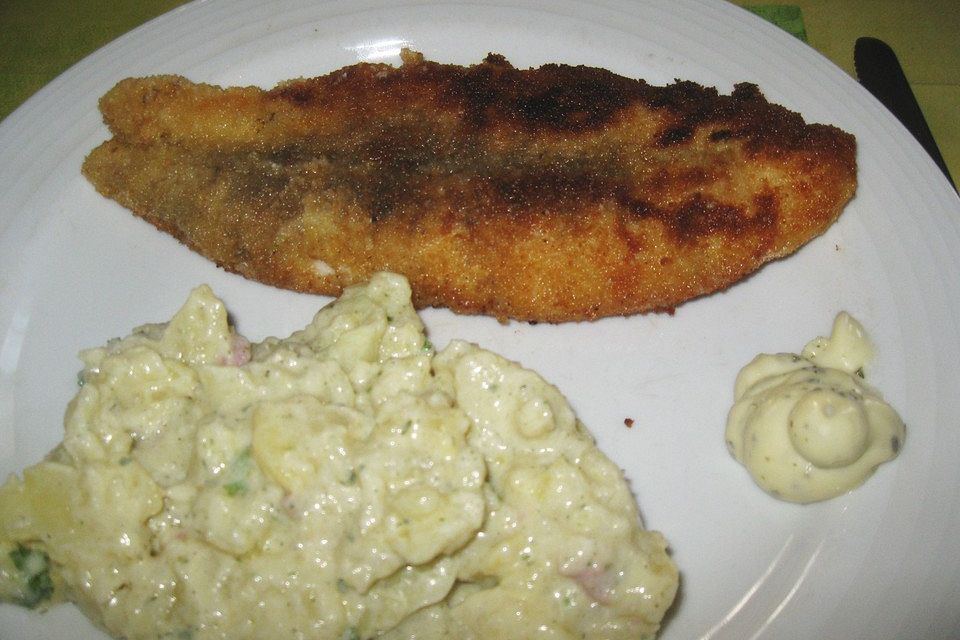 Paniertes Seelachsfilet