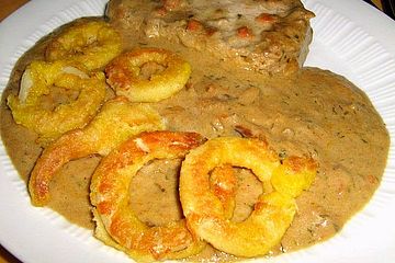 Parmesansuppe Mit Frittierten Tintenfischringen Von Marioyal Chefkoch