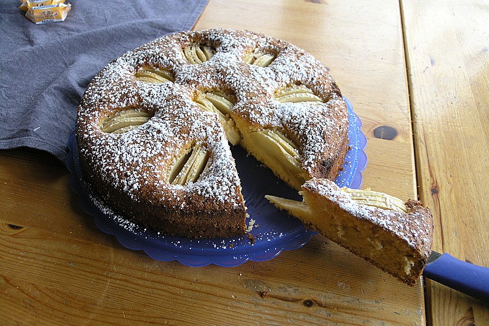 Versunkener Dinkel-Apfelkuchen