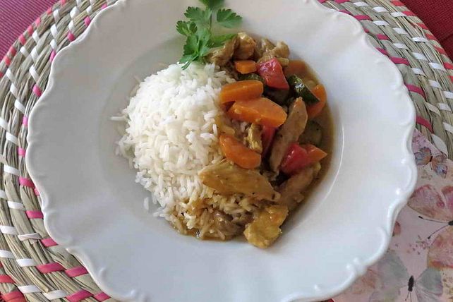 Gemüsepfanne mit Pute süß-sauer von IsiBelli20| Chefkoch
