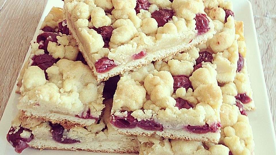 Streuselkuchen Mit Kirschen Vegan Und Glutenfrei Von Jennifee222 Chefkoch 