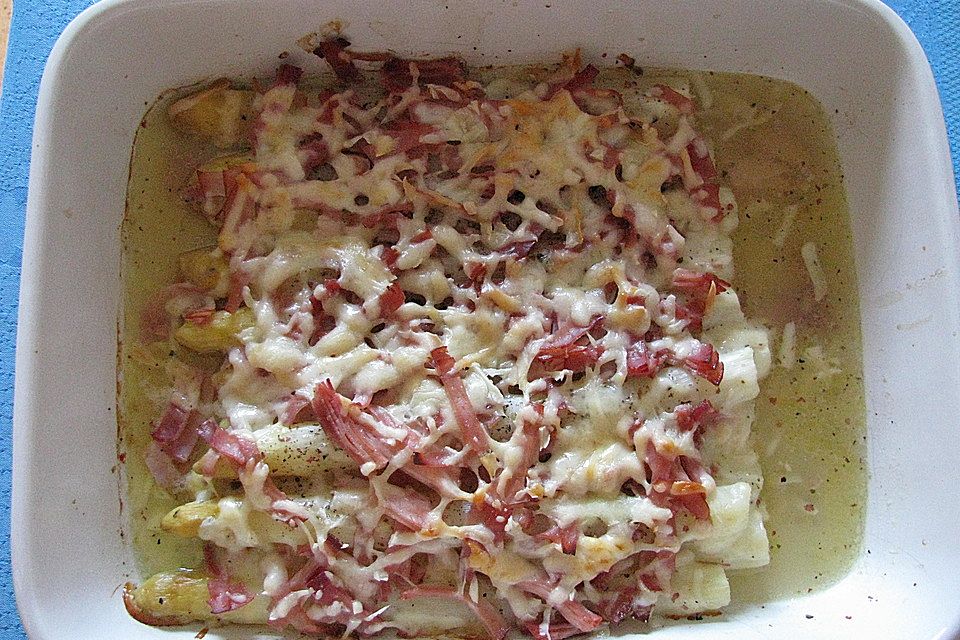 Überbackener Spargel