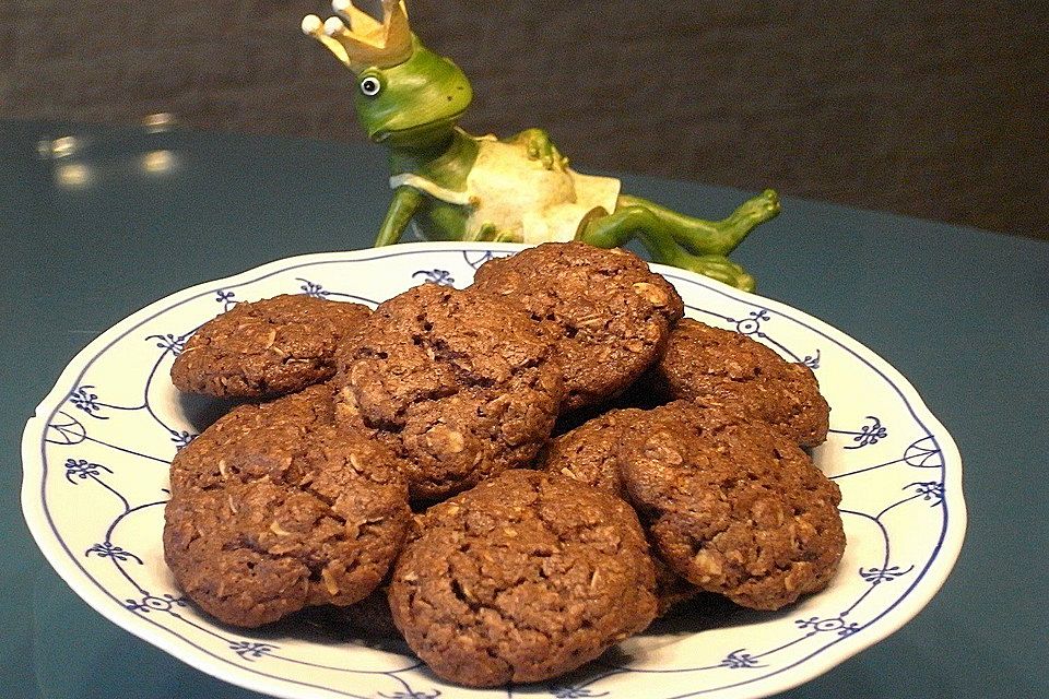 Urmelis Schoko-Nougat-Cookies mit einem Hauch Kokos